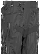 Motorcycle pants waist closure example