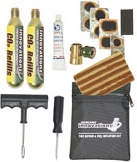 Looking for a compact tire repair kit?  Click here for a great place to find compact tire repair kit you can carry for emergencies.