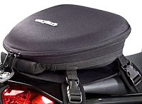 Low profile tank bags keep you bike's sleek look...