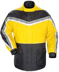 Click here for a rain jacket with easy-on polyester mesh lining...