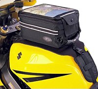 Click here for a great place to find a  strap mounted tank bag…